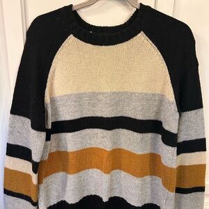 Roxy Black and Cream Knit Sweater